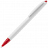 Ручка шариковая Tick, белая с красным - Фото 1
