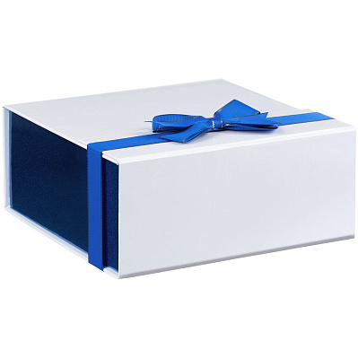 Коробка складная Gallant, M, белая с синим (Синий)