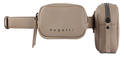 Сумка на пояс BUGATTI Almata, с кошельком, песочная, полиуретан, 29x5x13 см