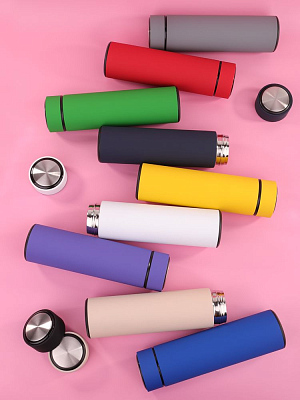 Термос с ситечком Percola, бежевый