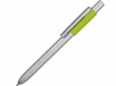 Ручка металлическая шариковая Bobble (Серый/зеленое яблоко)
