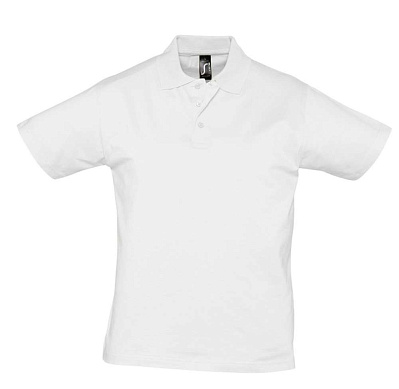 Рубашка поло мужская Prescott Men 170, белая (Белый)