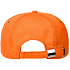Бейсболка Canopy, оранжевая с белым кантом - Фото 2
