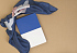 Ежедневник недатированный "Палермо", формат А5, синий с белым - Фото 2