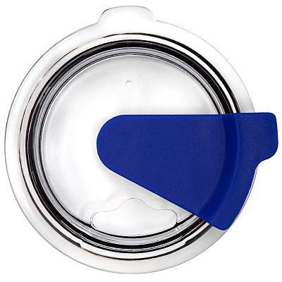 Кружка с крышкой Velvet Duo, софт-тач, красная/синяя