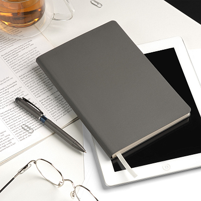 Ежедневник Стар (Star) недатированный, серый (без упаковки, без стикера)