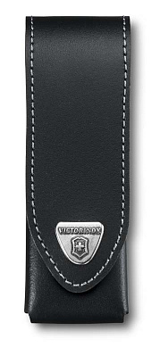 Чехол на ремень VICTORINOX для ножей 111 мм толщиной до 3 уровней, кожаный, чёрный (Черный)