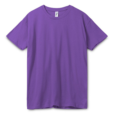 Футболка унисекс Regent 150, темно-фиолетовая (Фиолетовый)