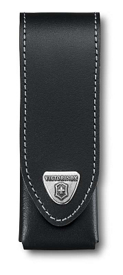 Чехол на ремень VICTORINOX для ножей 111 мм толщиной до 3 уровней, кожаный, чёрный (Черный)