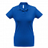 Рубашка поло женская ID.001 ярко-синяя - Фото 1