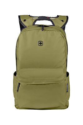 Рюкзак WENGER 14'', оливковый, полиэстер, 28 x 22 x 41 см, 18 л (Зеленый)