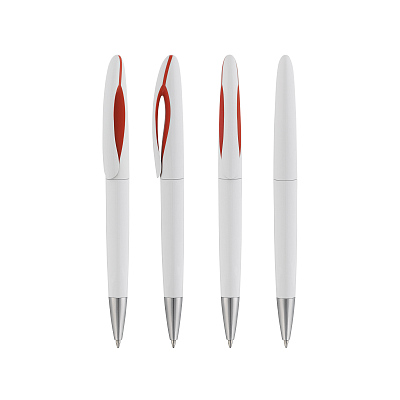 Ручка шариковая "Sophie", белый с красным