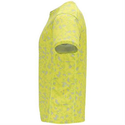 Спортивная футболка ASSEN мужская, ФЛУОРИСЦЕНТНЫЙ ЖЕЛТЫЙ ПИКСЕЛЬ 2XL