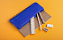Блокнот "Full kit" с пеналом и канцелярскими принадлежностями, синий - Фото 2