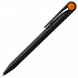 Ручка шариковая Prodir DS1 TMM Dot, черная с оранжевым - Фото 2