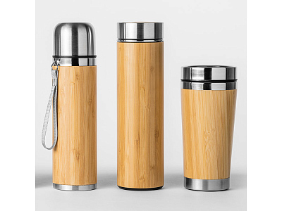 Стакан YABA с бамбуковой отделкой