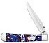 Нож перочинный ZIPPO Patriotic Kirinite Smooth Trapperlock, 105 мм, синий - Фото 1