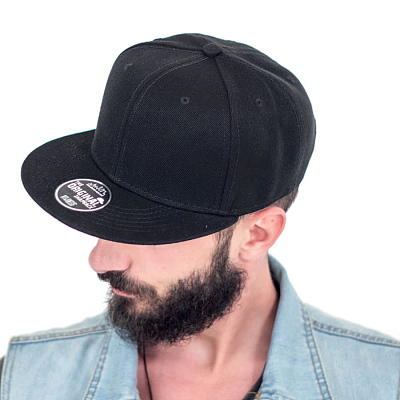 Бейсболка SNAP BACK, 6 клиньев, пластиковая застежка
