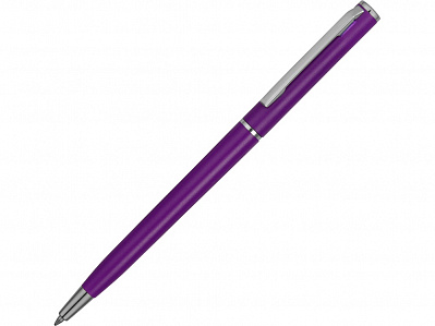 Ручка пластиковая шариковая Наварра (Фиолетовый матовый/серебристый)