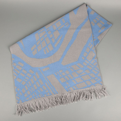 Палантин с бахромой на заказ Rinn Fint, полушерсть