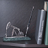 Подставка "Нефтяная качалка" с ручкой, серебристый с зеленым - Фото 2