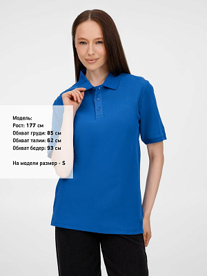Рубашка поло унисекс Upswing, ярко-синяя