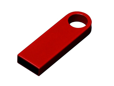 USB 2.0-флешка на 512 Мбайт с мини чипом и круглым отверстием (Красный)