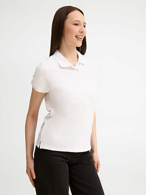Рубашка поло женская People 210, белая
