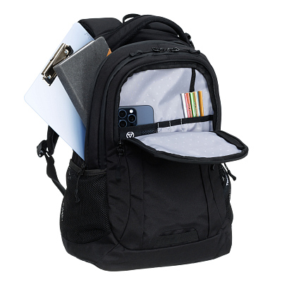 Рюкзак TORBER ROCKIT с отделением для ноутбука 15", чёрный, полиэстер, 34 х 16,5 х 47 см, 24 л