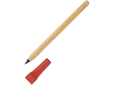 Вечный карандаш из бамбука Recycled Bamboo (Натуральный/красный)