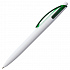 Ручка шариковая Bento, белая с зеленым - Фото 2