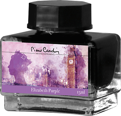 Флакон чернил Pierre Cardin 15мл серия CITY FANTASY цвет Elizabeth Purple (Лиловый Элизабет)