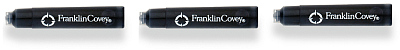 Картридж FranklinCovey для перьевой ручки  (3 шт), черный; блистер