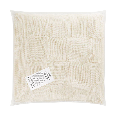 Плед Селла (Cella) вязаный, бежевый (без подарочной коробки)