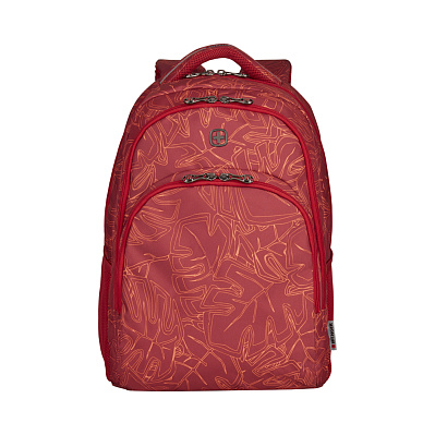 Рюкзак WENGER Upload 16''  с рисунком, полиэстер, 34 x 26 x 47 см, 28 л (Красный)