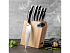 Набор из 5 кухонных ножей, ножниц и блока для ножей с ножеточкой URSA - Фото 6