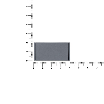 Лейбл из ПВХ Dzeta, XS, серый