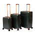 Набор из 3 чемоданов BUGATTI Amelia, зеленый, поликарбонат / АБС-пластик, 50х29х76 см - Фото 1