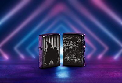 Зажигалка ZIPPO Classic с покрытием High Polish Black, латунь/сталь, черная, глянцевая, 38x13x57 мм