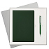 Подарочный набор Spark, зеленый (ежедневник, ручка) - Фото 1