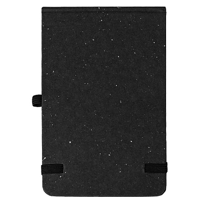 Блокнот MEMO, размер 90х140 мм, черный, блок в клетку