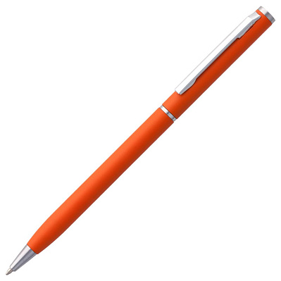 Ручка шариковая Hotel Chrome, ver.2, матовая оранжевая (Оранжевый)