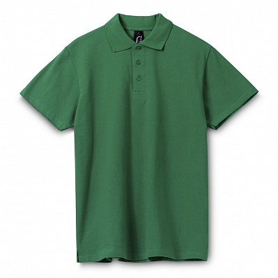 Рубашка поло мужская Spring 210, ярко-зеленая (Зеленый)