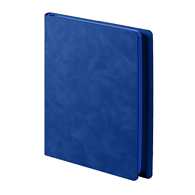 Ежедневник недатированный Solas, формат А5, с магнитом синий ройал, кремовый блок  в линейку