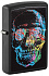 Зажигалка ZIPPO Skull Design с покрытием Black Matte, латунь/сталь, черная, 38x13x57 мм - Фото 1
