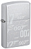 Зажигалка ZIPPO James Bond™ с покрытием Satin Chrome, латунь/сталь, серебристая, 38x13x57 мм - Фото 1