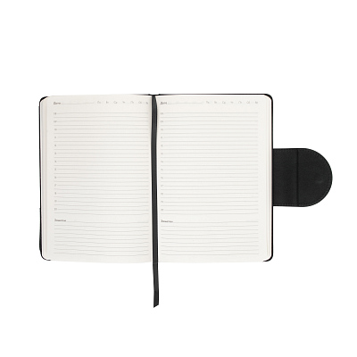 Ежедневник недатированный "Сицилия", формат А5, черный, черный