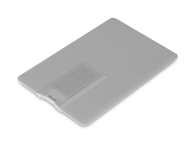 USB 3.0- флешка на 128 Гб в виде визитки, с раскладным чипом (Белый)