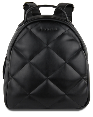 Рюкзак женский BUGATTI Cara, чёрный, полиуретан, 25,5х11х27,5 см, 7 л