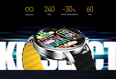 Смарт-часы Kieslect Calling Watch Kr2, серебро